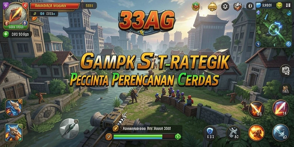 Tangkapan layar gameplay menampilkan pertempuran strategi yang mendebarkan.