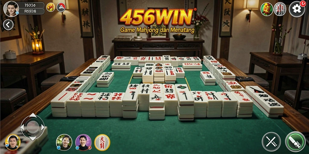 Tampilan gameplay Mahjong yang menarik di 456WIN.
