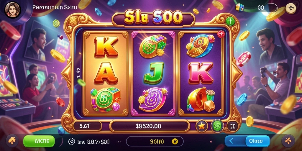 Tampilan gameplay slot 6CF yang menarik dan penuh warna.