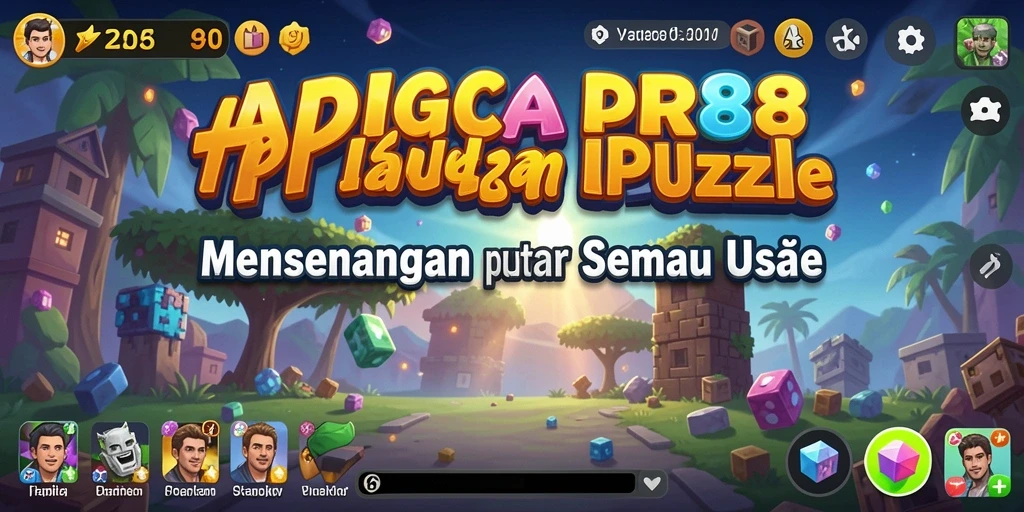 Tampilan seru gameplay APIGACOR88 dalam menyelesaikan puzzle.