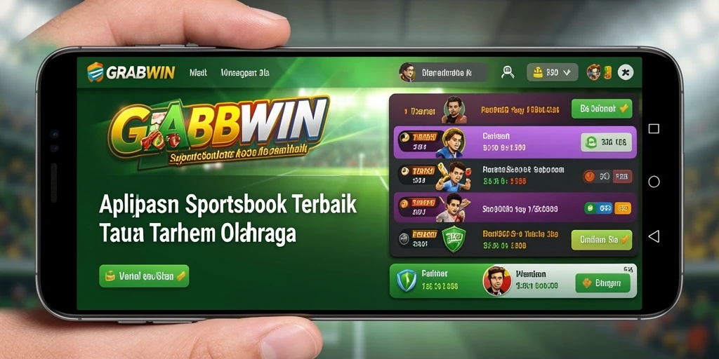 Tampilan gameplay GRABWIN dengan berbagai pilihan taruhan olahraga.