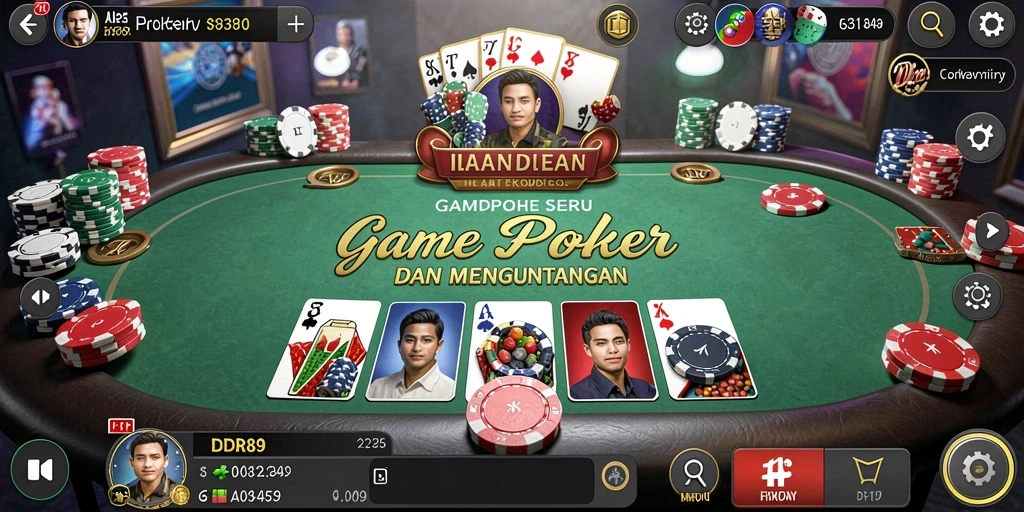 Screenshot IDR89 menampilkan gameplay seru Poker yang mendebarkan.