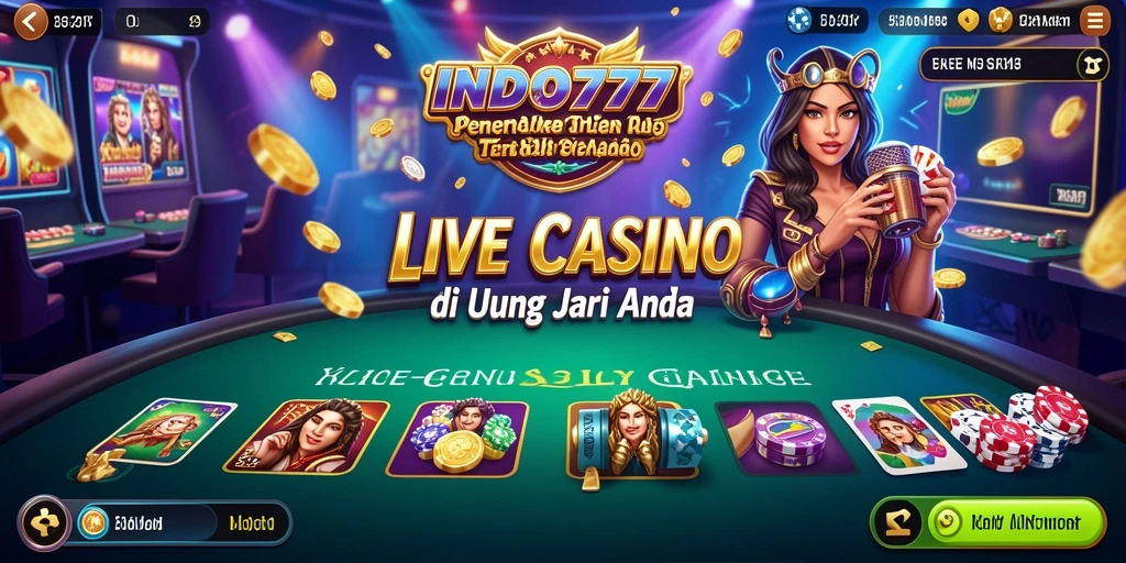 Tampilan gameplay Live Casino yang menarik di INDO777.
