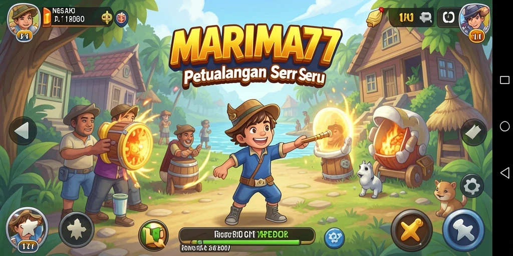 Gameplay seru dan penuh warna dari MARIMA77.