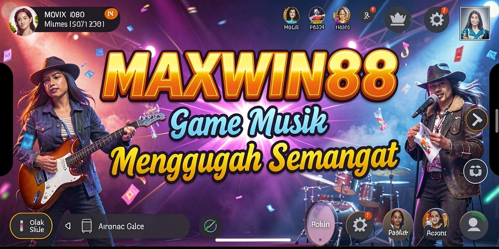 Tampilan gameplay <strong>MAXWIN88</strong> yang dinamis dan penuh warna.