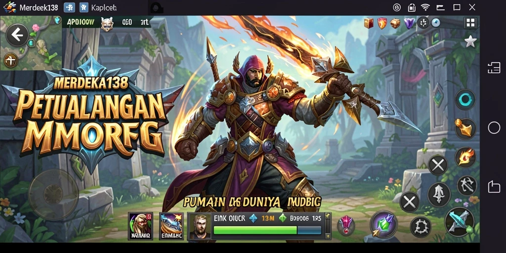 Screenshot gameplay MERDEKA138 yang menunjukkan aksi pertempuran seru.