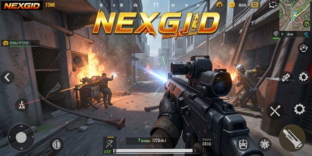 Tampilan gameplay mendebarkan dari NEXGID dengan aksi yang intens.