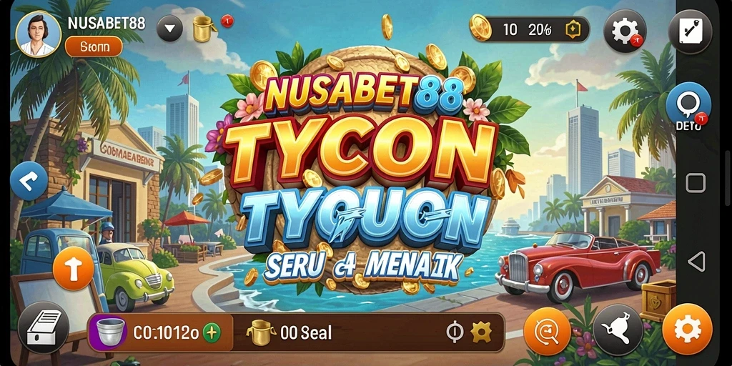 Screenshot NUSABET88 yang menampilkan interaksi gameplay Tycoon.