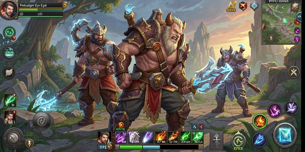 Screenshot gameplay RPRR menunjukkan aksi pertarungan yang mendebarkan.