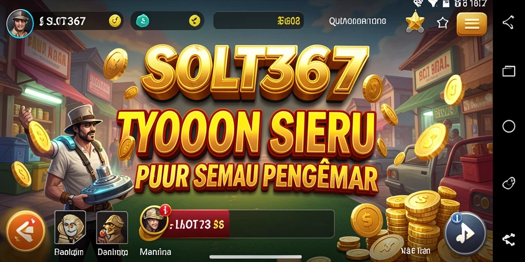 Tampilan menarik dari gameplay <strong>SLOT367</strong> dengan elemen Tycoon yang mendebarkan.