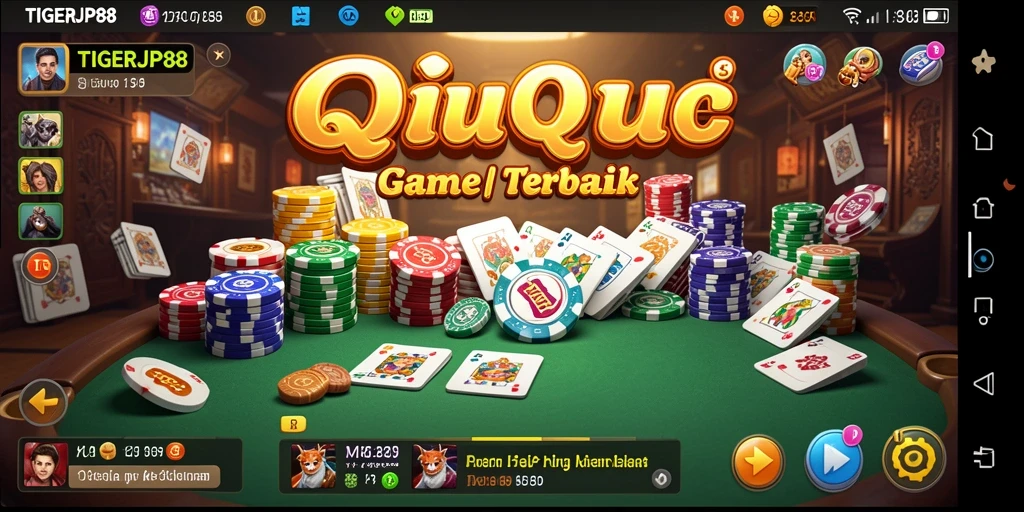 Tampilan gameplay QiuQiu yang menarik dan interaktif di TIGERJP88.