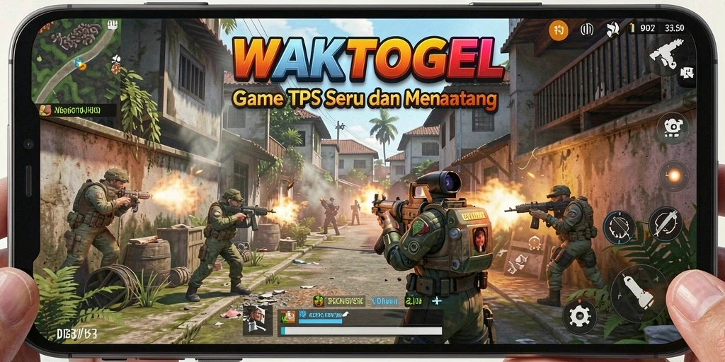 Tampilan gameplay unik dari WAKTOGEL di medan perang.